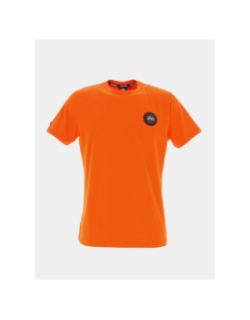 T-shirt ajaccio logo badge orange homme - Helvetica