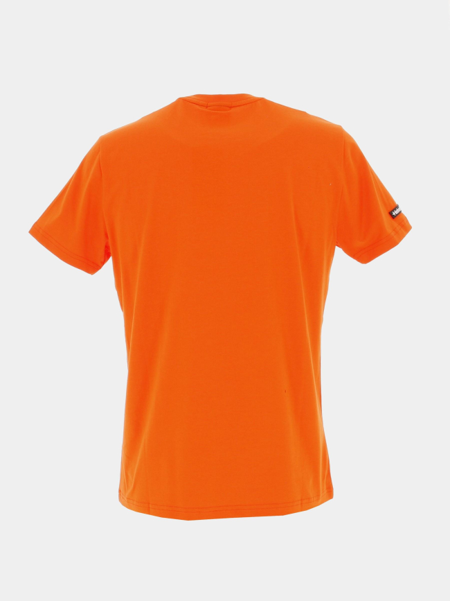 T-shirt ajaccio logo badge orange homme - Helvetica