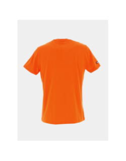 T-shirt ajaccio logo badge orange homme - Helvetica