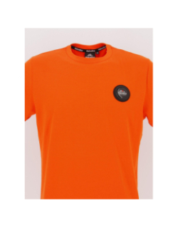 T-shirt ajaccio logo badge orange homme - Helvetica