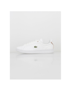 Baskets en cuir carnaby pro blanc beige femme - Lacoste