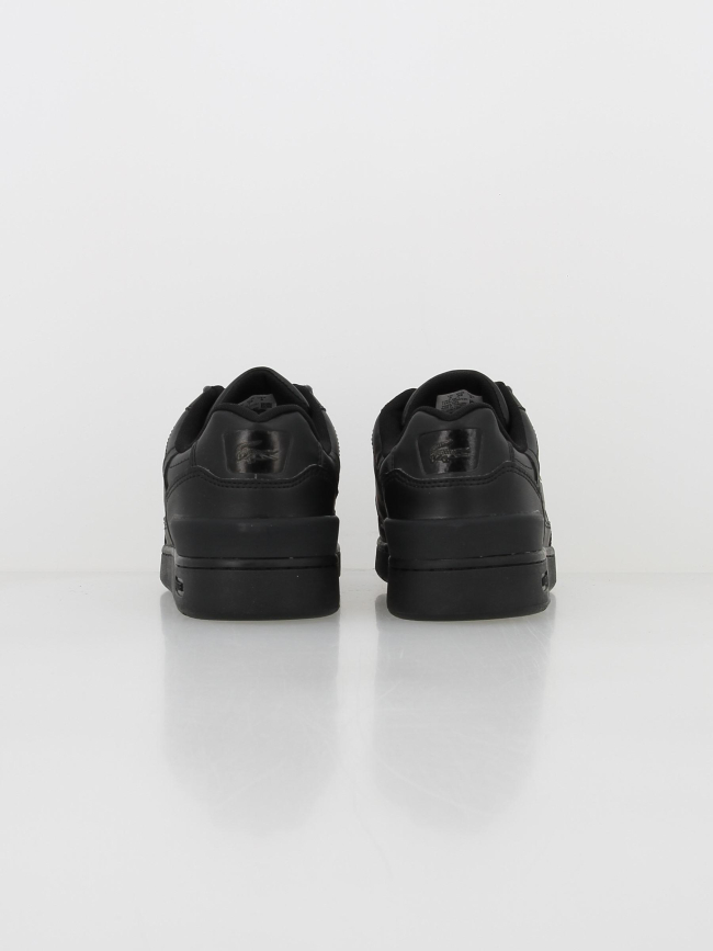 Baskets en cuir t-clip noir garçon - Lacoste