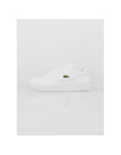 Baskets t-clip en cuir blanc homme - Lacoste