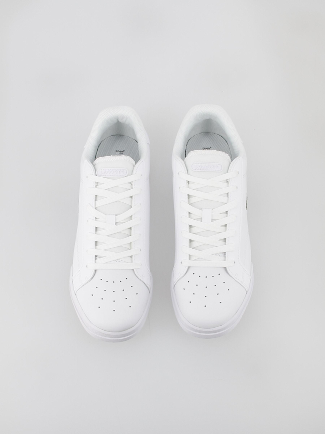 Baskets en cuir twin serve blanc homme - Lacoste