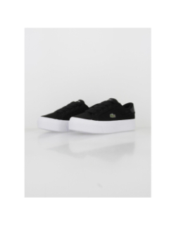 Baskets platerforme tissu ziane noir femme - Lacoste