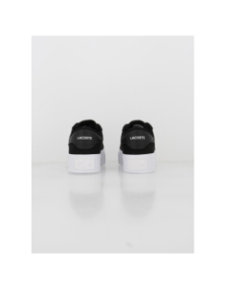 Baskets platerforme tissu ziane noir femme - Lacoste