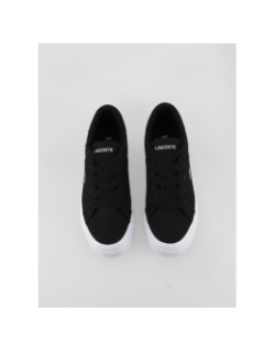 Baskets platerforme tissu ziane noir femme - Lacoste