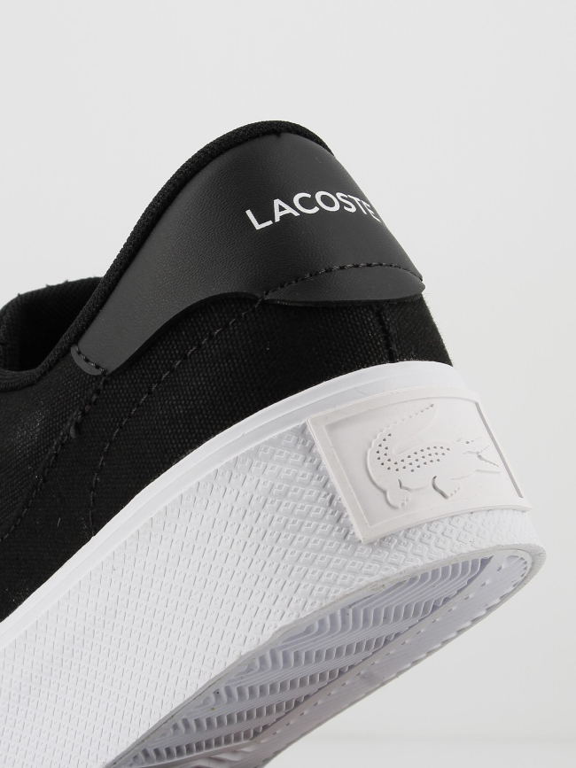 Baskets platerforme tissu ziane noir femme - Lacoste
