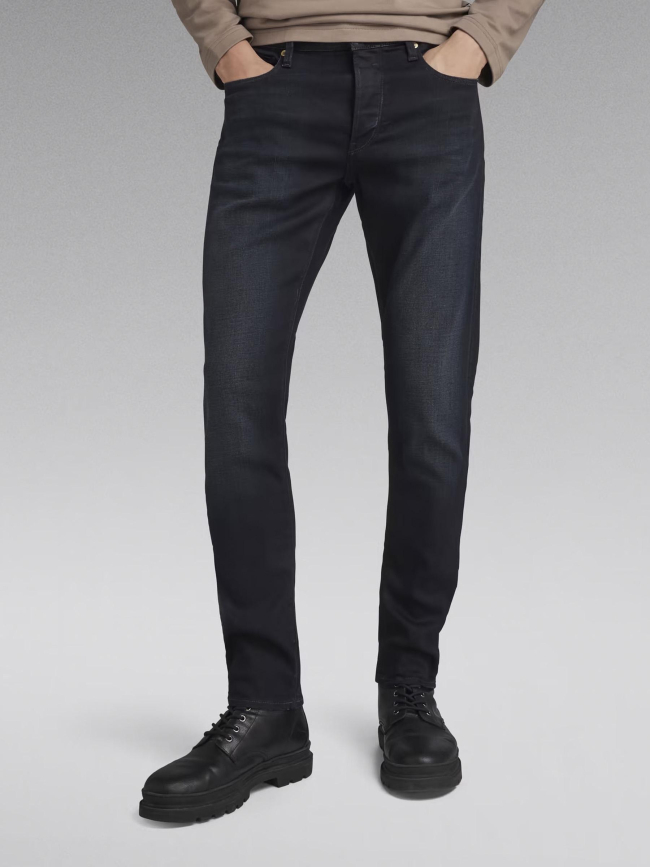 Jean slim stretch 3301 bleu marine homme - G Star