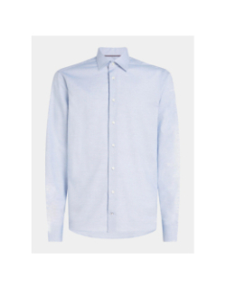 Chemise flex collar dobby bleu homme - Tommy Hilfiger