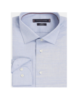 Chemise flex collar dobby bleu homme - Tommy Hilfiger