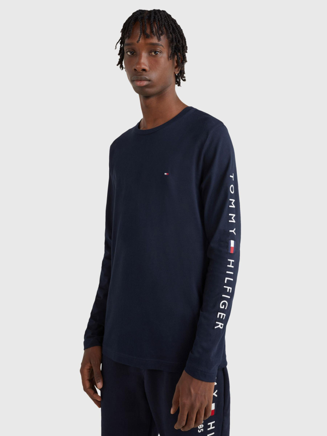 T-shirt manches longues brodé marine homme - Tommy Hilfiger