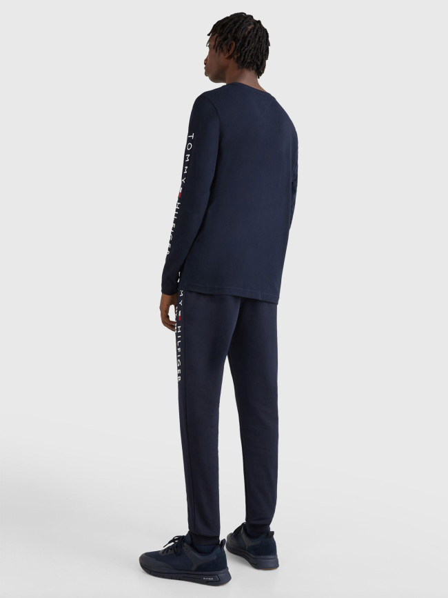 T-shirt manches longues brodé marine homme - Tommy Hilfiger