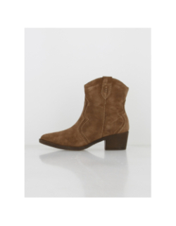 Bottines en cuir style vintage marron femme - Tamaris