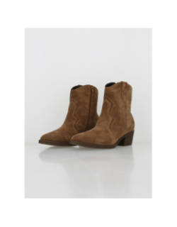 Bottines en cuir style vintage marron femme - Tamaris