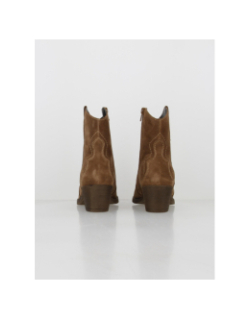 Bottines en cuir style vintage marron femme - Tamaris