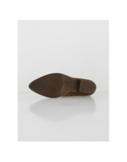 Bottines en cuir style vintage marron femme - Tamaris