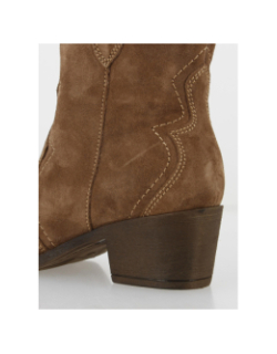 Bottines en cuir style vintage marron femme - Tamaris