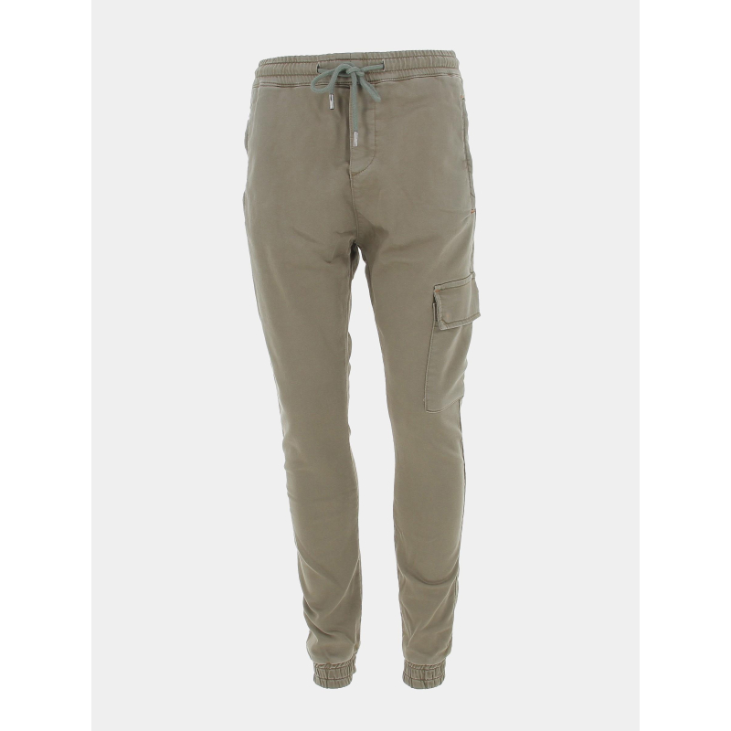 Pantalon chino cargo resseré kaki homme - Benson & Cherry