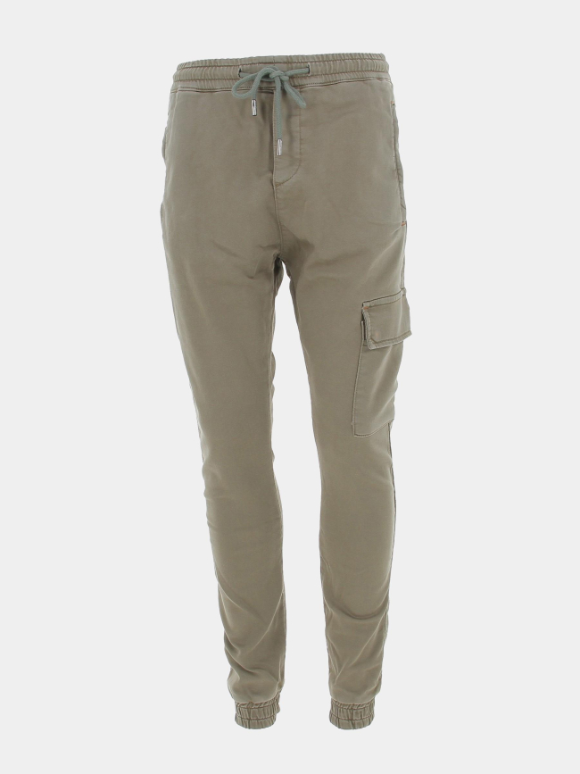 Pantalon chino cargo resseré kaki homme - Benson & Cherry