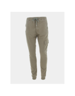 Pantalon chino cargo resseré kaki homme - Benson & Cherry