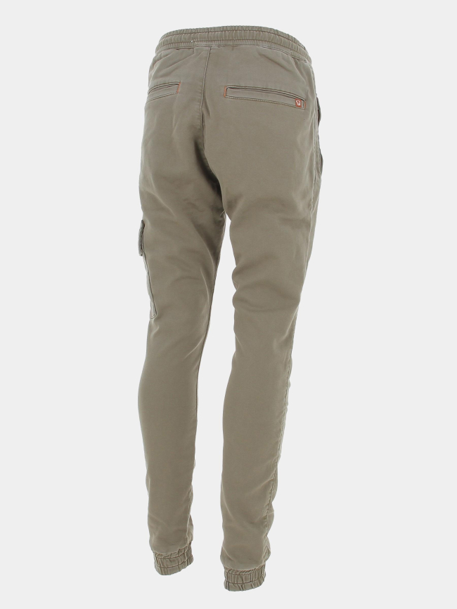 Pantalon chino cargo resseré kaki homme - Benson & Cherry