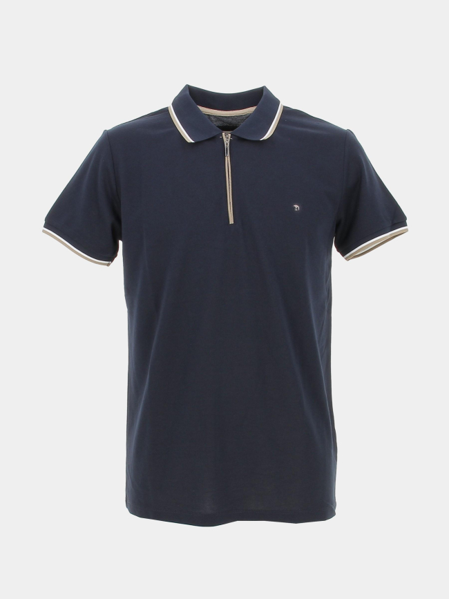 Polo zippé gadiel bleu marine homme - Benson & Cherry