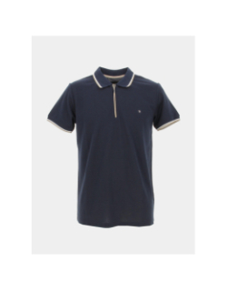 Polo zippé gadiel bleu marine homme - Benson & Cherry