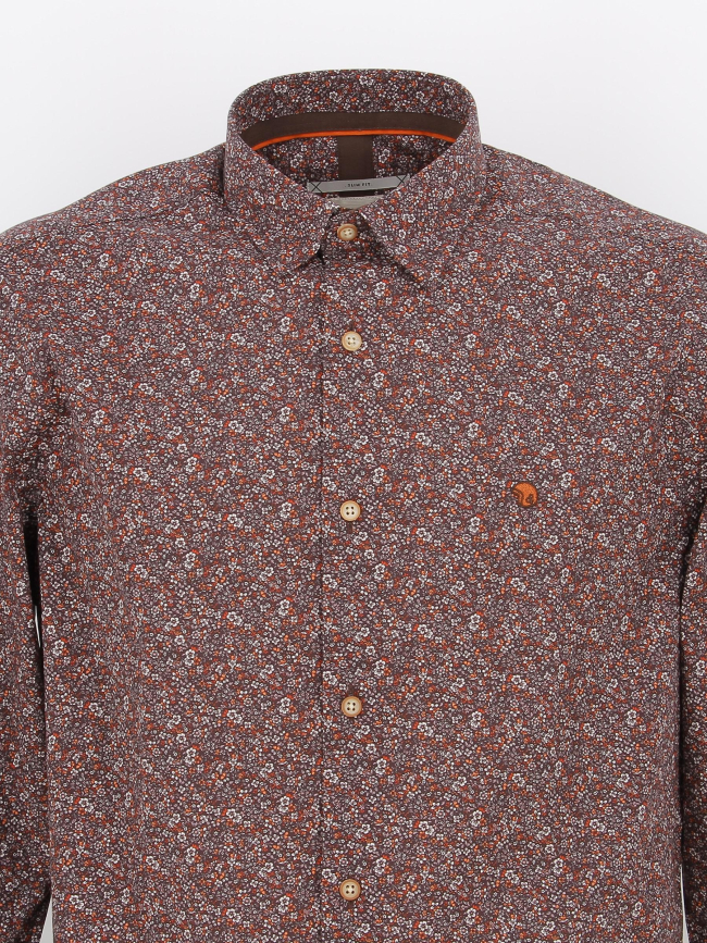 Chemise à fleurs los bordeaux homme - Benson & Cherry