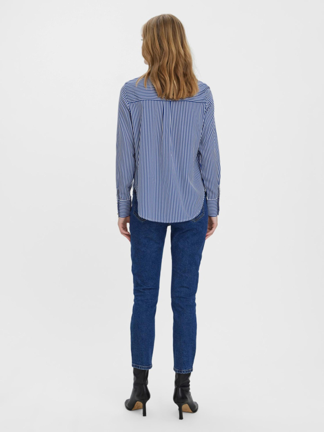 Jean mom taille haute brenda bleu femme - Vero Moda