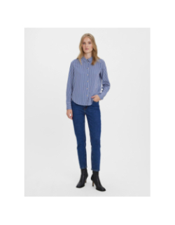 Jean mom taille haute brenda bleu femme - Vero Moda