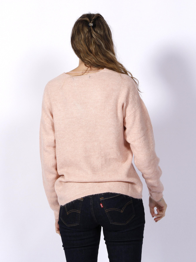 Pull crewlefile rose femme - Vero Moda