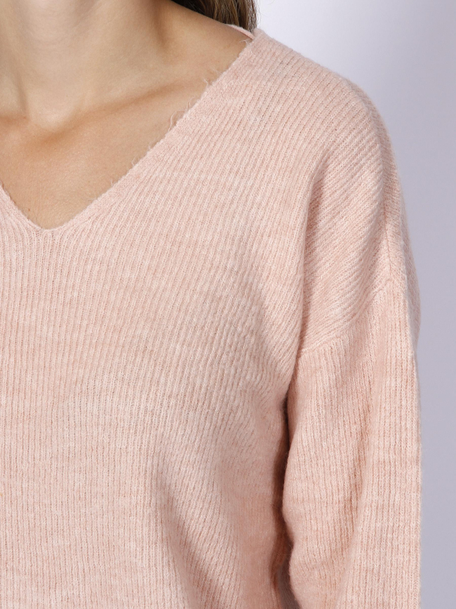 Pull crewlefile rose femme - Vero Moda