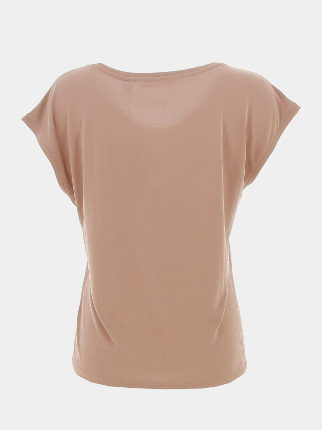 T-shirt col v filli marron femme - Vero Moda