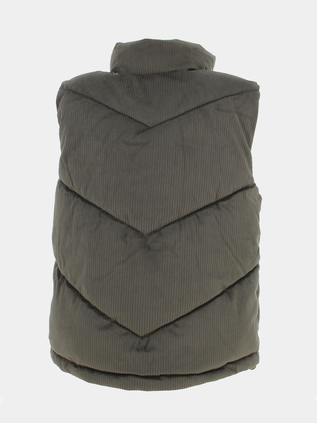 Doudoune sans manche velours debbie kaki femme - Vero Moda