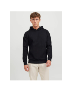 Sweat à capuche uni sanchez noir homme - Jack & Jones