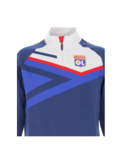 Sweat de football OL zip boost bleu homme - Olympique Lyonnais