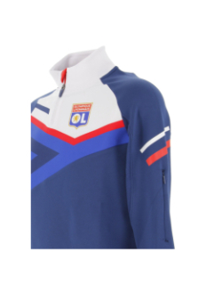 Sweat de football OL zip boost bleu homme - Olympique Lyonnais