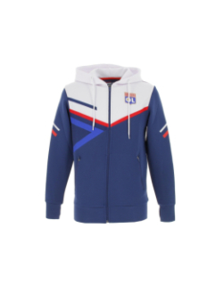 Veste zip football OL training bleu homme - Olympique Lyonnais