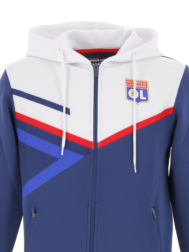 Veste zip football OL training bleu homme - Olympique Lyonnais