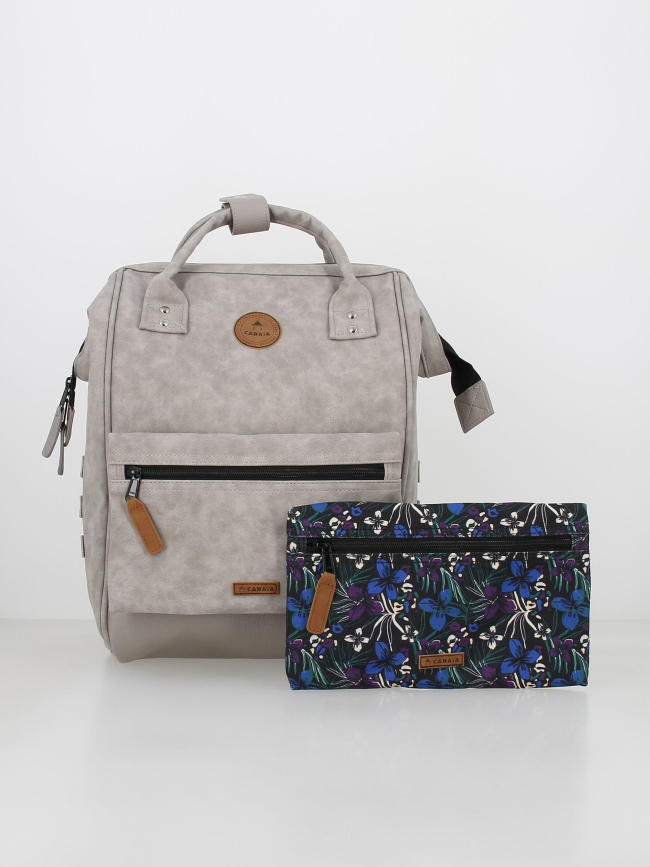 Sac à dos medium adventurer reims simili cuir gris - Cabaïa