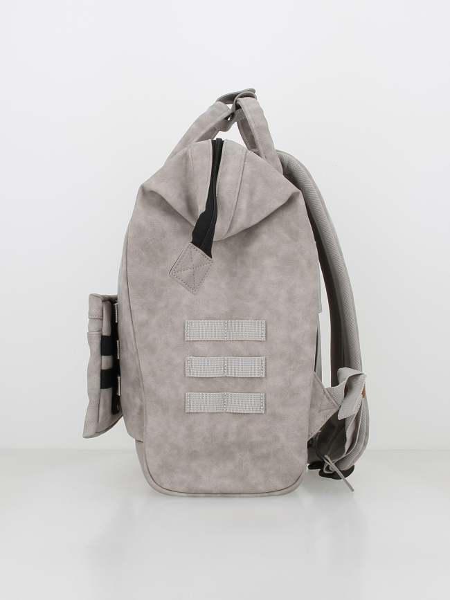 Sac à dos medium adventurer reims simili cuir gris - Cabaïa