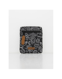 Pochette mini adventurer coursives noir - Cabaïa