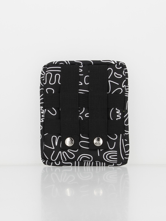 Pochette mini adventurer coursives noir - Cabaïa