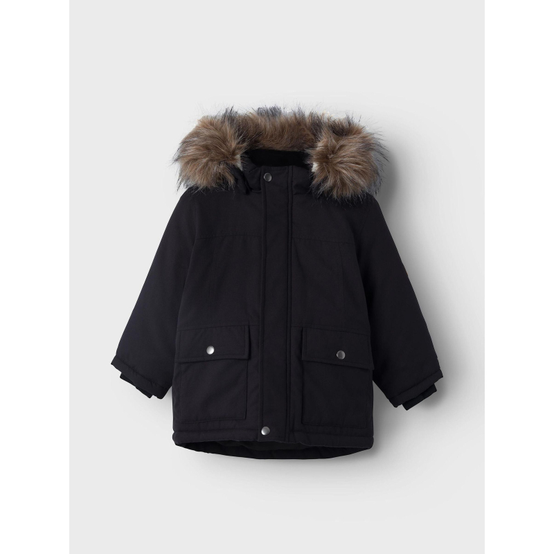 Parka marlin capuche amovible uni marine garçon - Name It