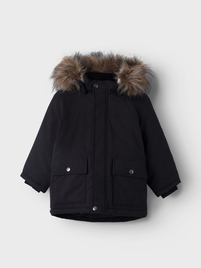 Parka marlin capuche amovible uni marine garçon - Name It