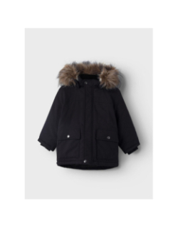 Parka marlin capuche amovible uni marine garçon - Name It