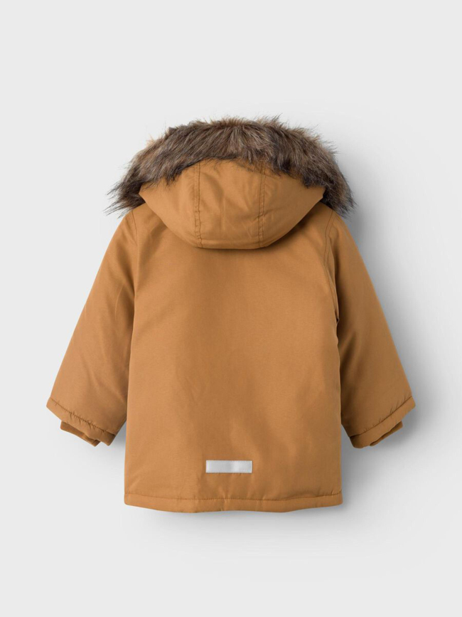 Parka marlin capuche amovible uni marron garçon - Name It