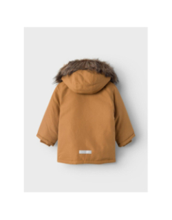 Parka marlin capuche amovible uni marron garçon - Name It