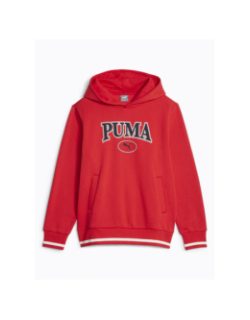 Sweat à capuche squad rouge garçon - Puma